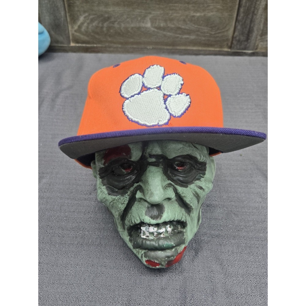 Zephyr Clemson Tigers Snapback Hat Orange Purple Flat Bill‎ Cap NCAA